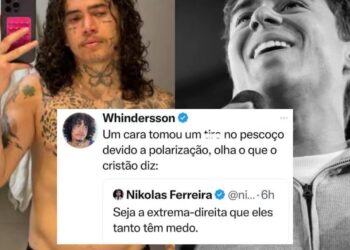 Whindersson Nunes alfineta Nikolas Ferreira: “Olha o que o cristão diz”
