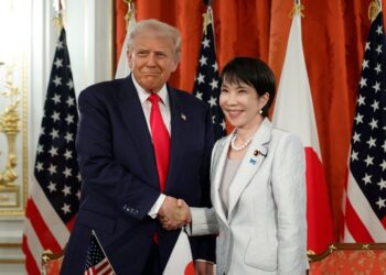Primeira ministra do Japão é elogiada por Trump: ‘Grande feito’