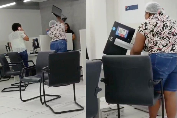 Após ficar sem energia, mulher se revolta e quebra equipamentos em distribuidora de energia em Teresina