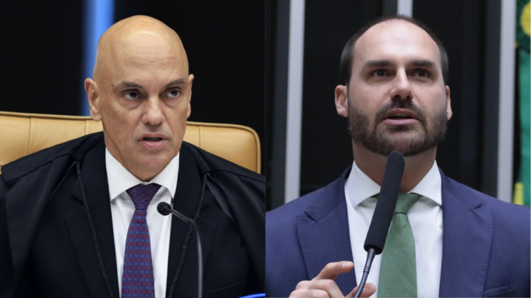Moraes dá 5 dias para PGR se manifestar sobre pedido de prisão de Eduardo Bolsonaro