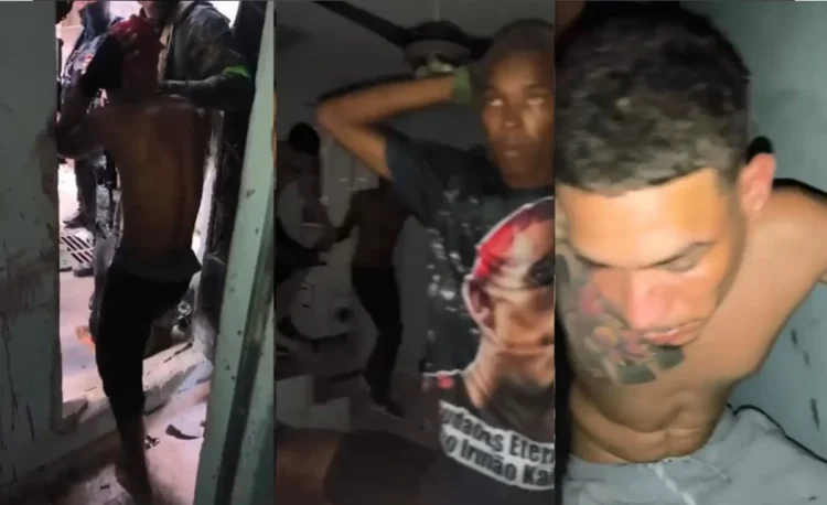 Vídeo mostra criminosos encurralados implorando por rendição no Complexo do Alemão