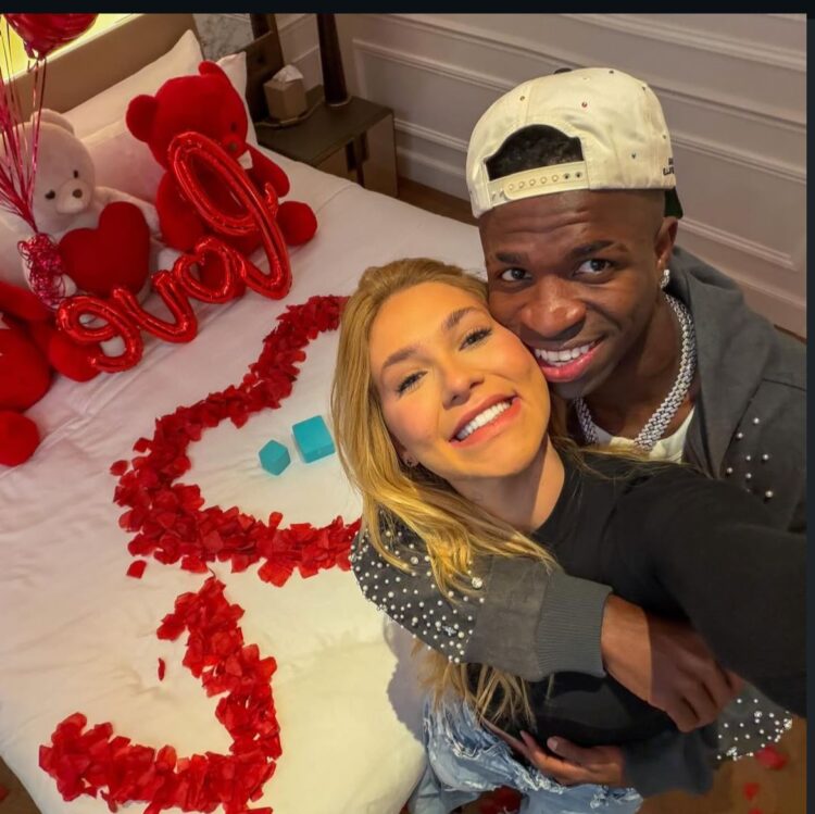 Vini Jr. e Virgínia assumem namoro com post romântico nas redes sociais