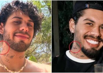 Cantor Zé Felipe cobre tatuagem que fez em homenagem a ex-companheira Virginia