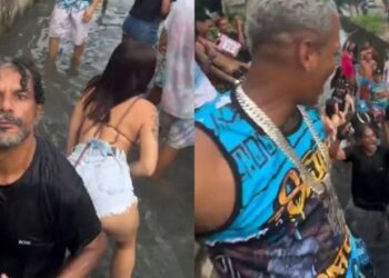 Novo vídeo mostra influenciadores em “festa dos ratos” em esgoto a céu aberto