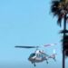 Helicóptero perde controle e cai em praia popular da Califórnia, nos EUA