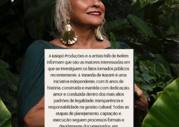 Após investigação do MP sobre uso de R$ 1,5 milhão, Fafá de Belém se defende e diz ser “a maior interessada na apuração dos fatos”