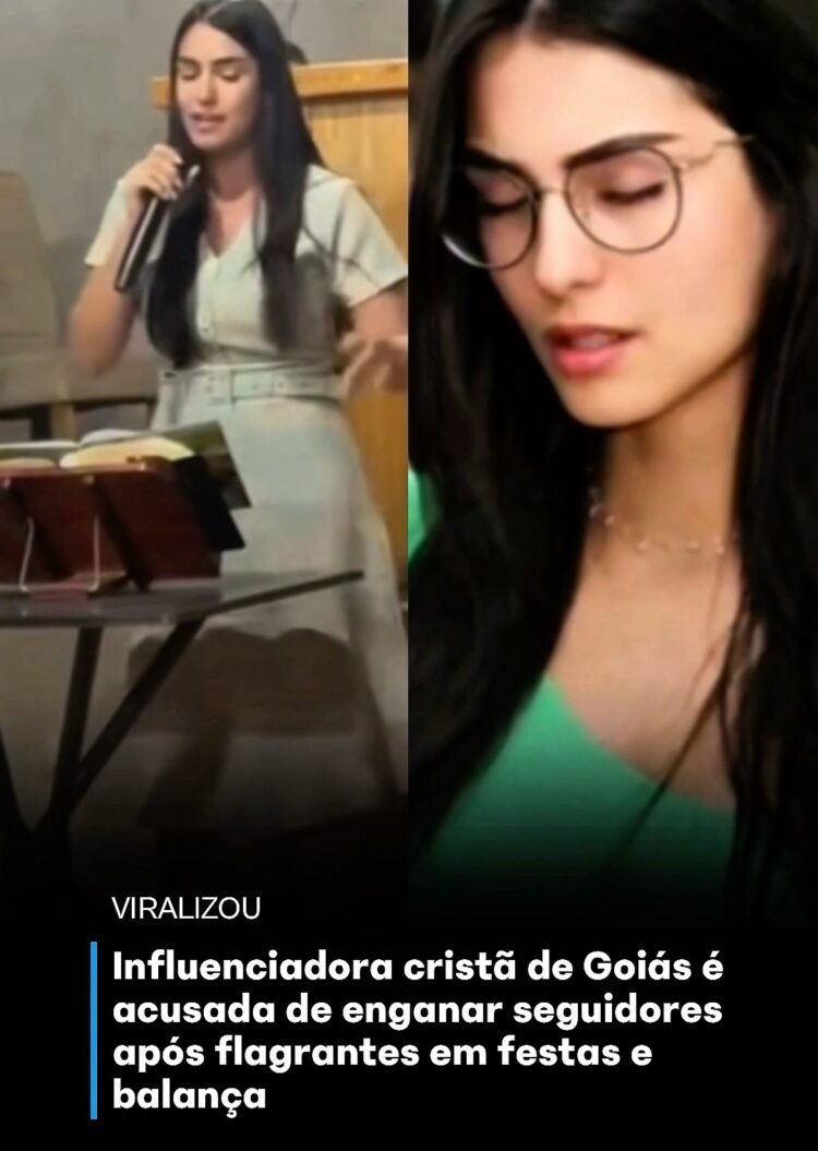 Influenciadora cristã de Goiás é acusada de enganar seguidores após flagrantes em festas e baladas