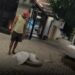 Homem impede furto e manda ladrões irem embora, no centro