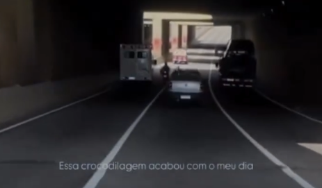 Ambulância atropela motociclista dentro do túnel do Entroncamento e não presta socorro