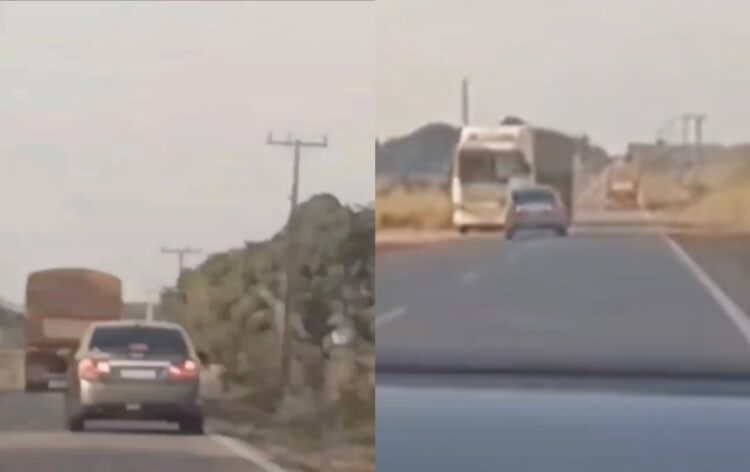 Acidente grave entre carro de passeio e carreta é registrado na PA-150, em Tailândia