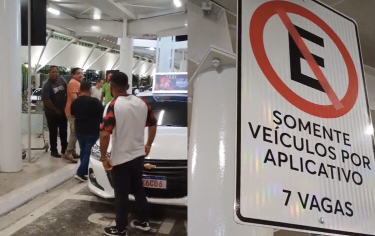 Conflit0 entre taxistas e motorista de aplicativo gera tumulto no Aeroporto de Belém