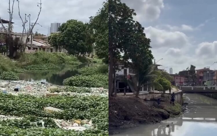 Após retirada de 2 mil toneladas de lixo no Canal do Galo, descarte irregular volta a ser registrado horas depois