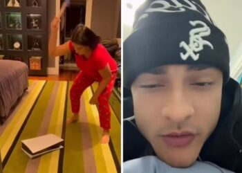 Mãe quebra videogame do filho com martelo após ser desrespeitada