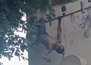 Homem em situação de rua recebe descarga elétrica ao tentar furtar fios de energia de escola