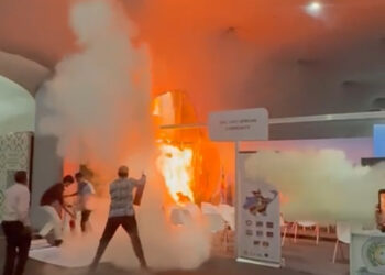 Incêndio é registrado na BlueZone, área de negociações oficiais da COP30, e assusta participantes