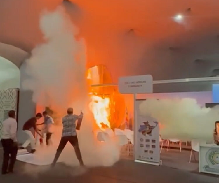 Incêndio é registrado na BlueZone, área de negociações oficiais da COP30, e assusta participantes