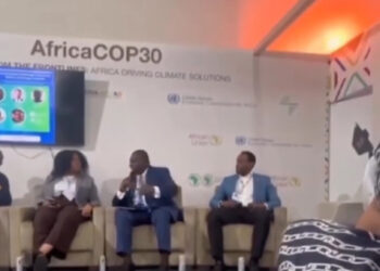 Veja exato momento que começou o fogo durante palestra na BlueZone da COP30