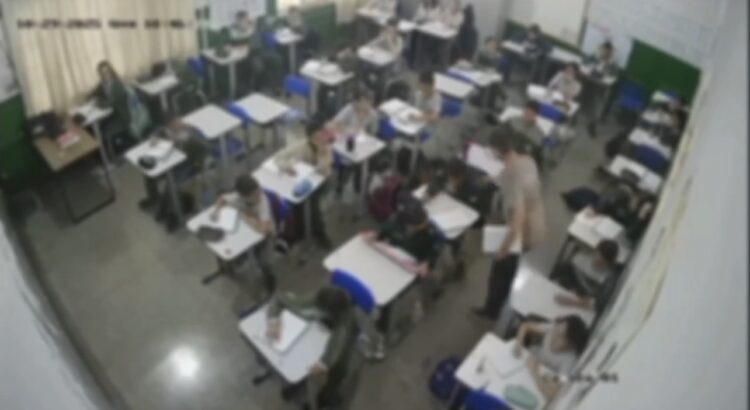 Imagens mostram agressão de professor contra estudante em escola municipal de Quirinópolis