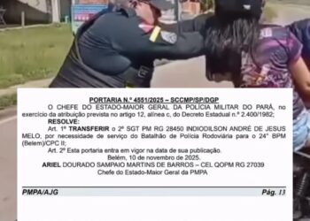 PM que empurrou moto em blitz em Benevides é transferido de unidade