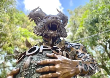 Evangélicos pedem remoção de estátua da COP 30 e chamam obra de “Besta do Apocalipse”