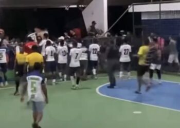Jogo de futsal termina em tiroteio durante transmissão ao vivo no Maranhão