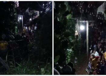 Grande movimentação de banhistas é registrada na Praia da Brasília, em Outeiro, onde estão atracados transatlânticos da COP30