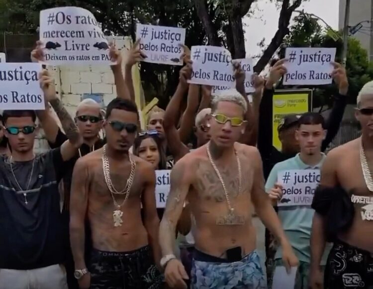 Grupo de jovens “ratos de Recife” faz manifestação contra discriminação: “Ratos Livres”