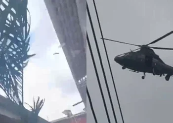 Helicóptero destrói estrutura de unidade de saúde e deixa criança ferida no bairro da Pedreira