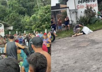 Mãe se desespera ao ver filho morto após grave acidente de moto em Outeiro