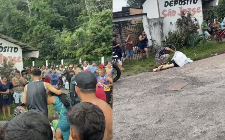 Mãe se desespera ao ver filho morto após grave acidente de moto em Outeiro