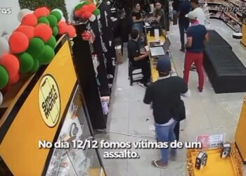 Criminosos invadem loja em Canaã dos Carajás, roubam dezenas de celulares e sofrem acidente durante fuga