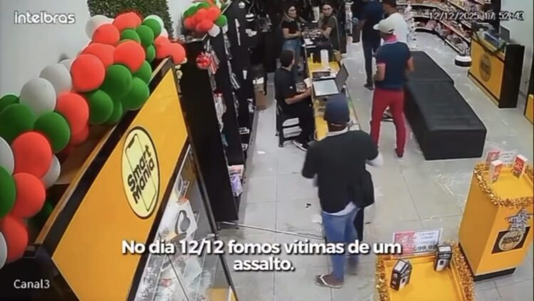 Criminosos invadem loja em Canaã dos Carajás, roubam dezenas de celulares e sofrem acidente durante fuga