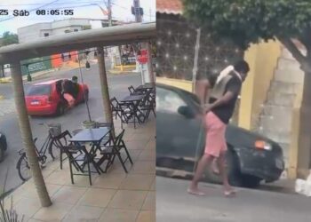 Dois suspeitos são presos após sequestrar homem que saltou de carro em movimento para escapar