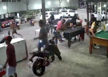 Assalto à mão armada em bar perto do Portal da Amazônia provoca pânico em clientes