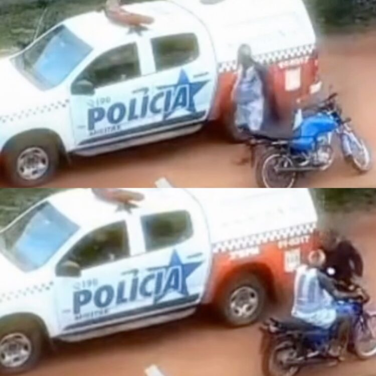 PM é flagrado agredindo líder comunitário em Santarém