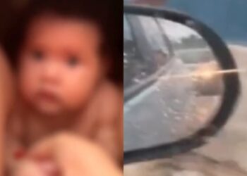 Bebê “aparece” durante fiscalização de trânsito e vídeo viraliza nas redes