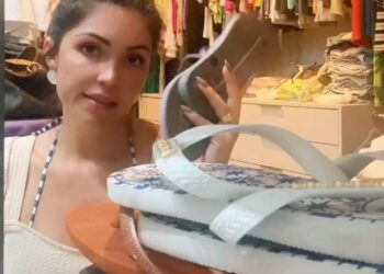 Influencer viraliza ao descartar Havaianas após campanha com “pitada de esquerda”: “Se a Havaianas é militante, meu pé é seletivo!”