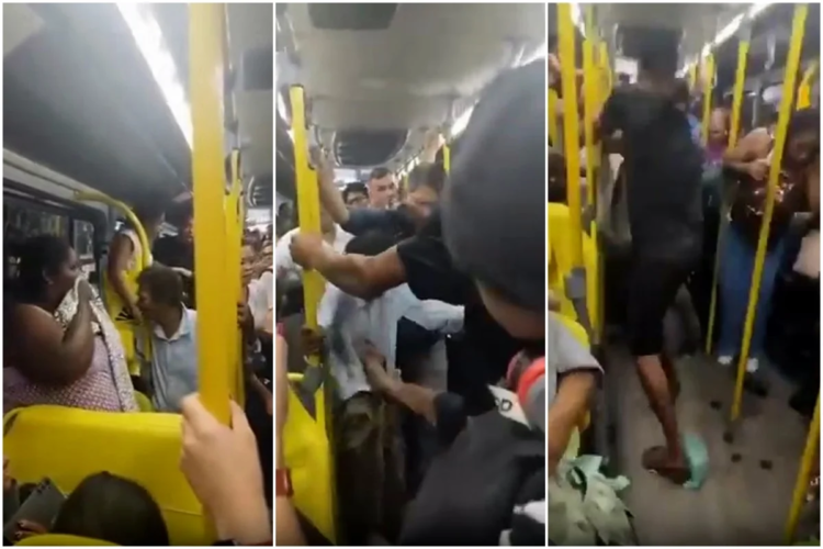 Mulher defeca em ônibus, é agredid4 e joga fezes em passageiros no RJ