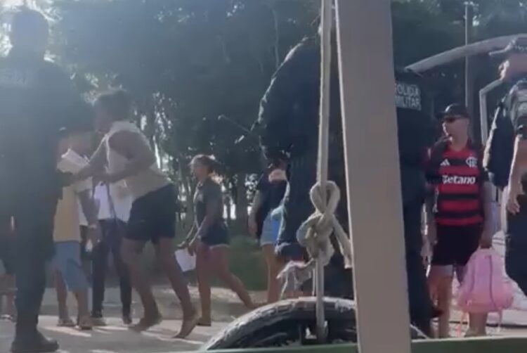 Policial militar é flagrado agredindo mulher no trapiche de Cotijuba