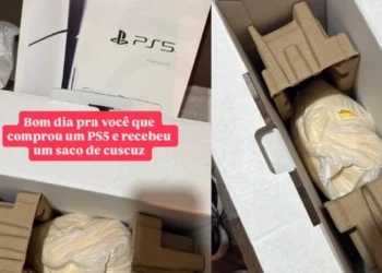 Jornalista é vítima de golpe ao comprar ps5 pela internet e receber saco de fubá