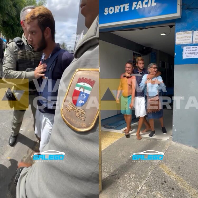 Homem armado com facão faz idosos refém durante assalto em lotérica de Parnamirim