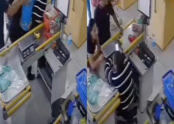 Mulher grávida é agredida pelo ex e a mãe dele enquanto estava trabalhando em supermercado