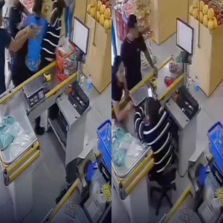 Mulher grávida é agredida pelo ex e a mãe dele enquanto estava trabalhando em supermercado
