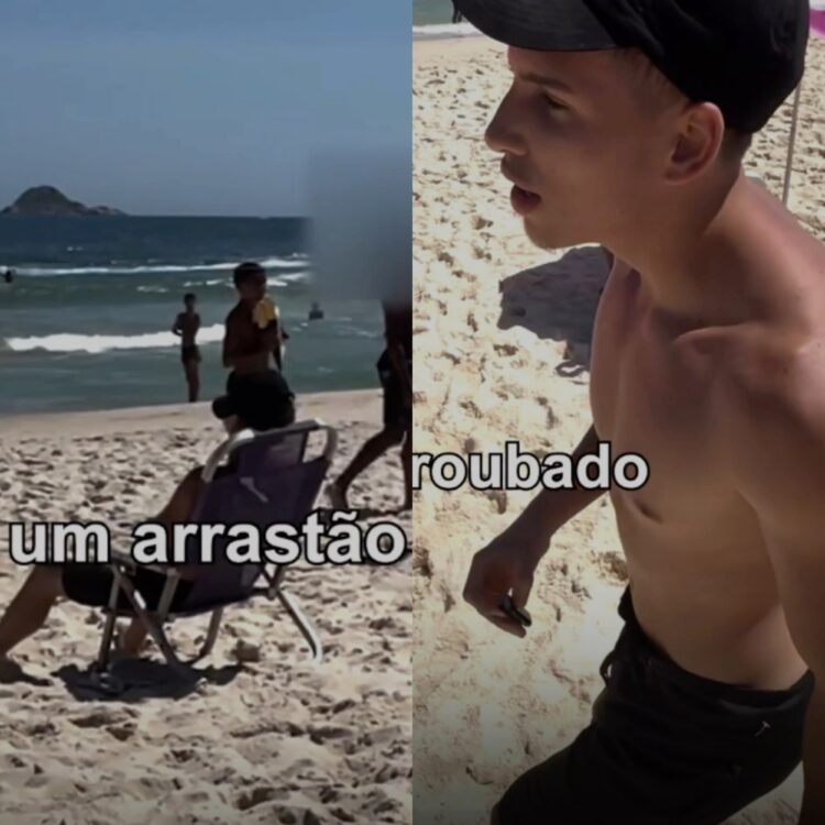 Influenciador faz “teste” em praia do Rio de Janeiro e tem celular roubado em menos de uma hora