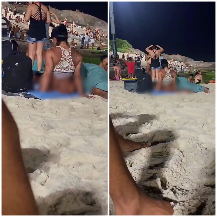 Casal se “empolga” namorando na praia do Arpoador e acabam sendo abordados por policiais