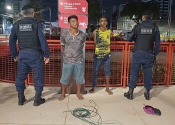ROMU prende quatro suspeitos por furto de cabos elétricos na Doca durante a madrugada