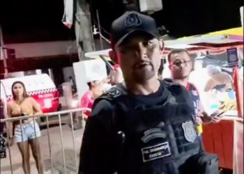 Vídeo mostra segurança usando spray de pimenta contra moradores em bloquinho de Carnaval, em Cametá