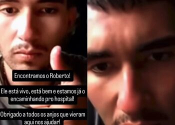 Após ser encontrado com vida, jovem desaparecido no Pico do Paraná faz videochamada com a família