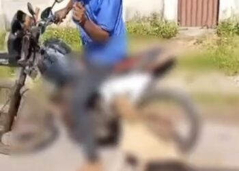 Homem é detido por maus-tratos após arrastar cachorro preso a moto em Breu Branco