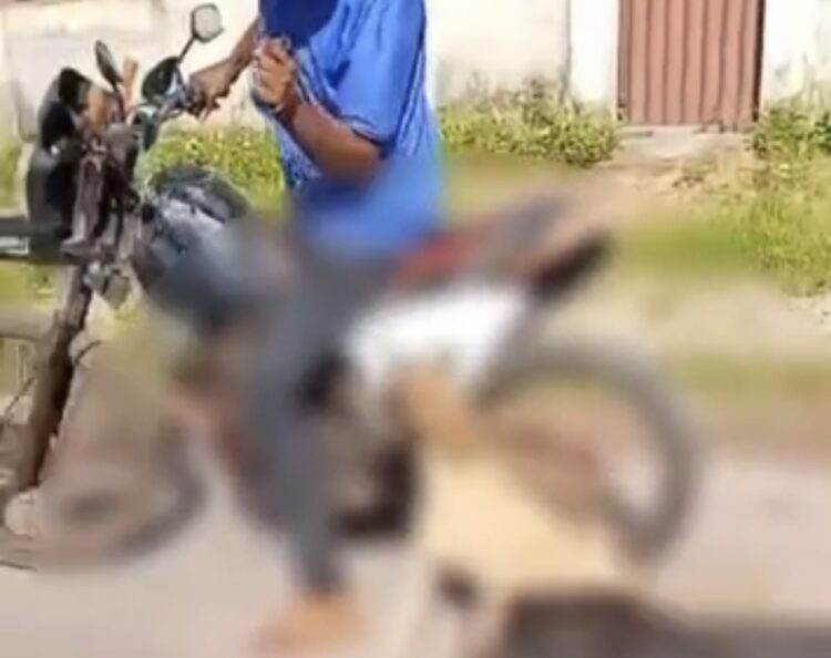 Homem é detido por maus-tratos após arrastar cachorro preso a moto em Breu Branco
